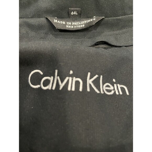 Calvin Klein Men's Black Trench Coat 44 L Thermolite Removable Liner Model Blend - Picture 9 of 12